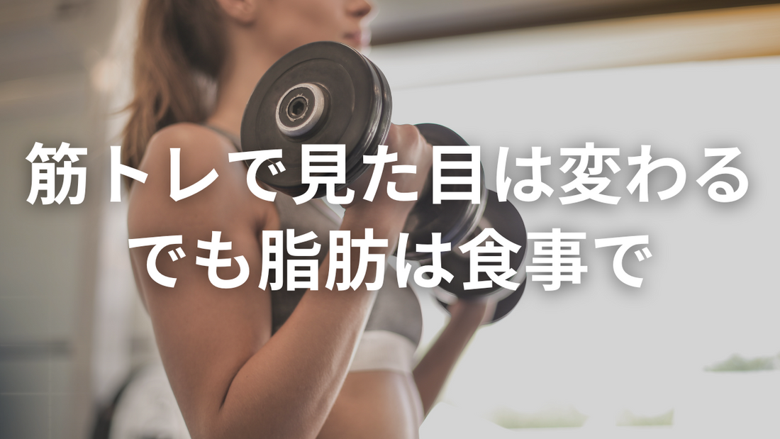 筋トレすれば見た目は変わる。…ただし、脂肪は食事を変えないと落ちません。