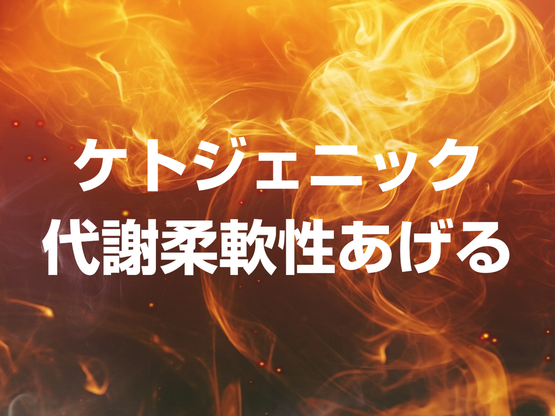 ケトジェニックで上がる代謝柔軟性ってなに?疲れにくくなります。
