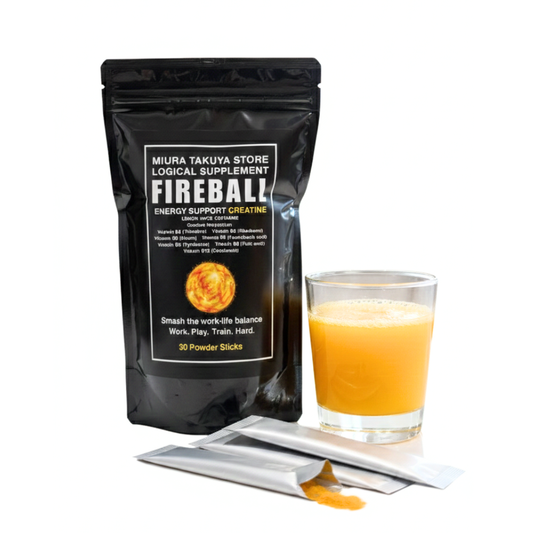FIREBALLクレアチン 粉末スティック 30包/1袋 クレアチン ビタミンB群 マグネシウム配合
