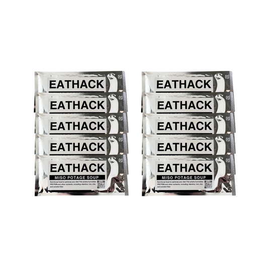 【送料無料】EATHACK プロテインスープ MISO(味噌風味)お試し10g×10包セット