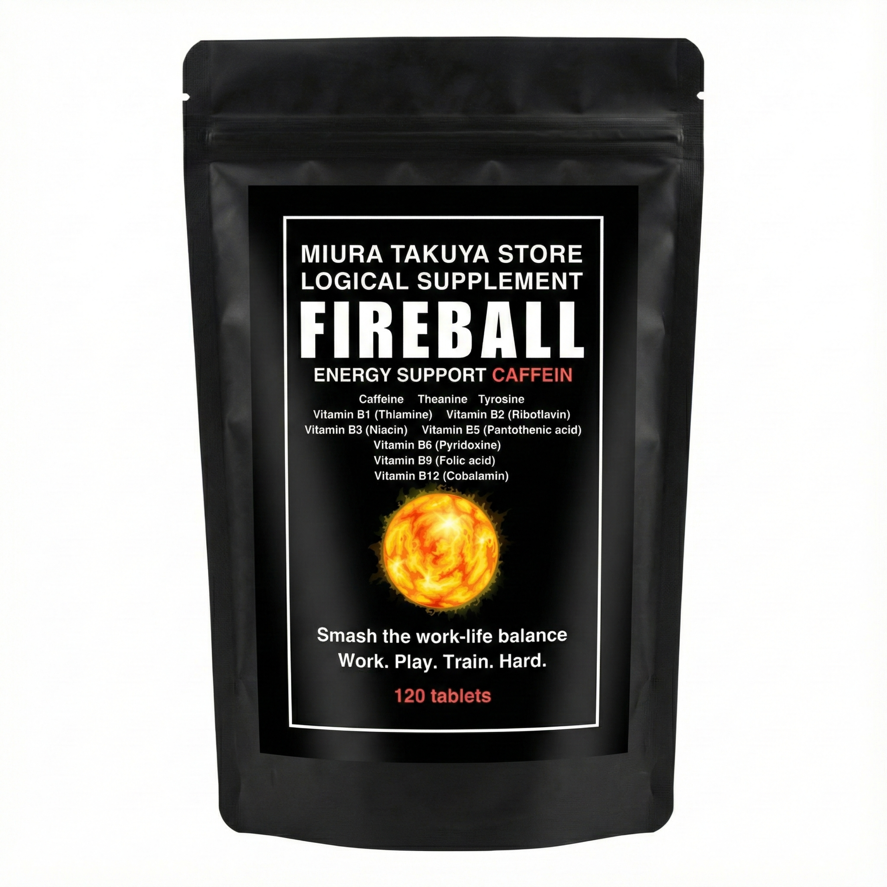 カンパネラ様 ファイヤーボール 公認店 FIREBALLファイヤーボールサプリメント 120粒/1袋 カフェイン チロシン