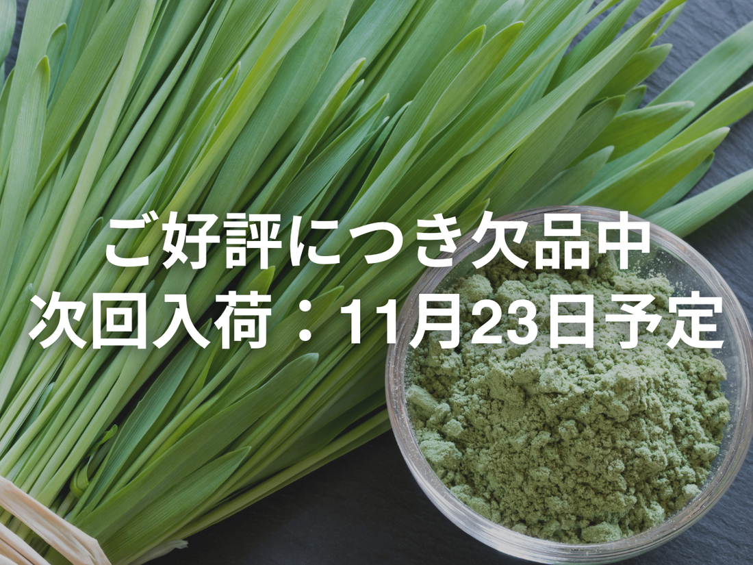 【お知らせ】青汁の欠品について