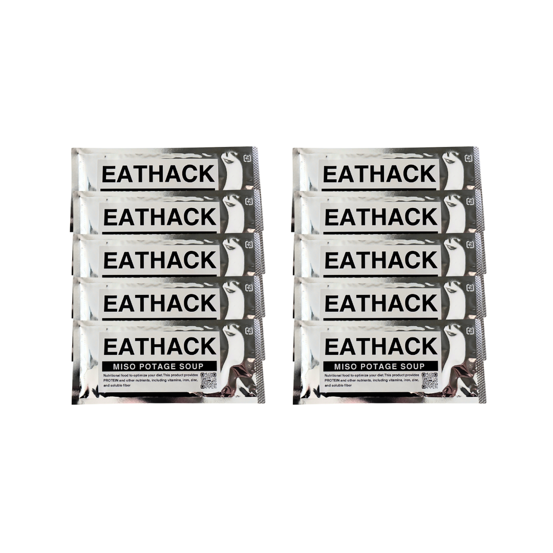 【おつとめ品】EATHACK プロテインスープ MISO（味噌風味）お試し10g×10包セット‖賞味期限2026年11月30日まで